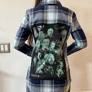 Breaking Bad Upcycled Flannel shirt Size Small